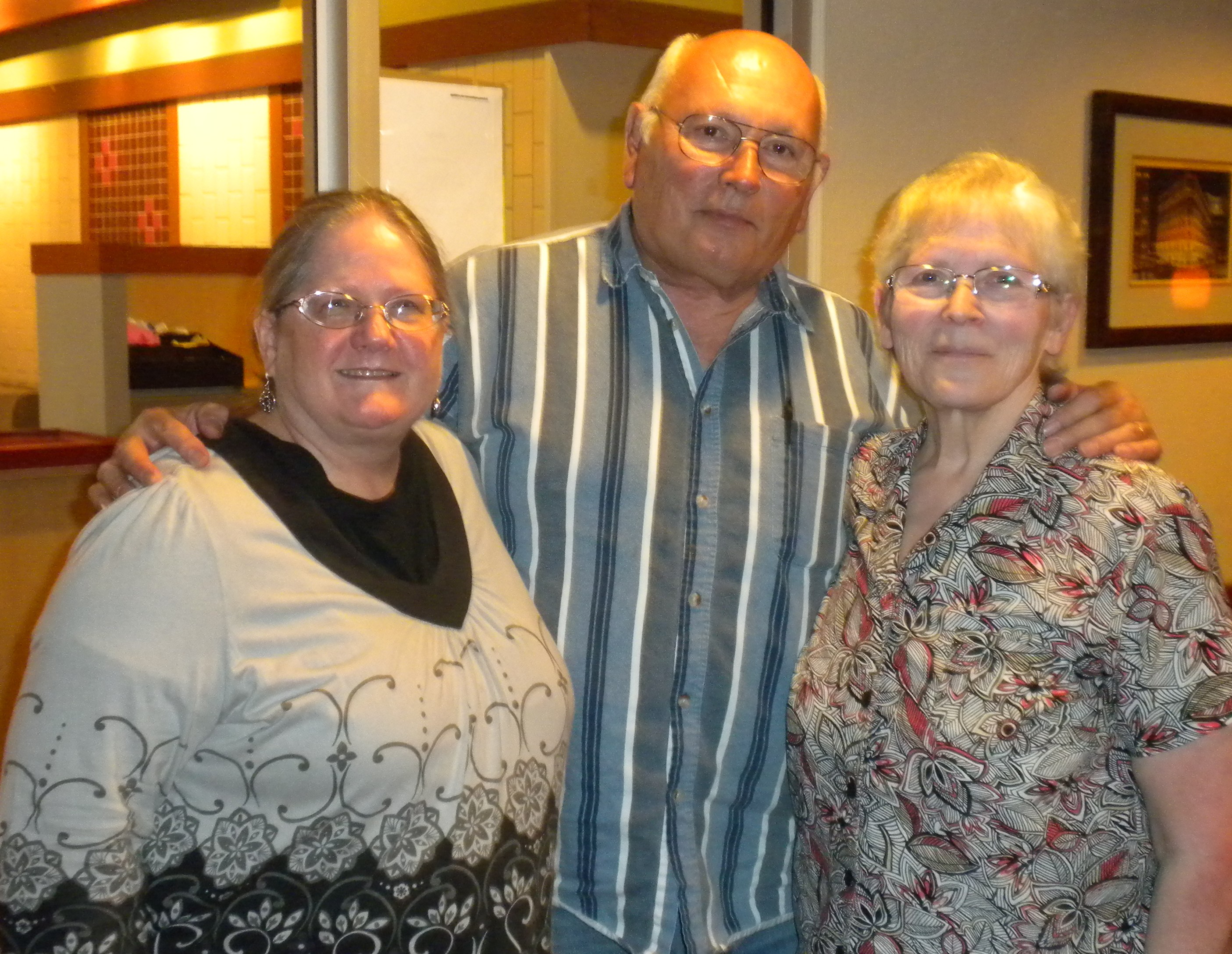 Carolyn Hodge, Producer, Director, and Dallas Screenwriters Association President, Tony Mikulec and Pat Mikulec at a DSA meeting.