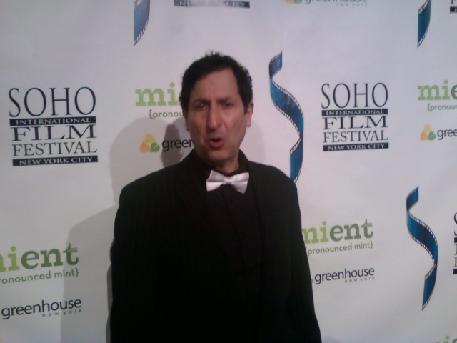 Claudio Laniado at the Soho International Film Festival for Heaven is Waiting by Shlomi Ben Yair and Roy by Gregory Mitnick