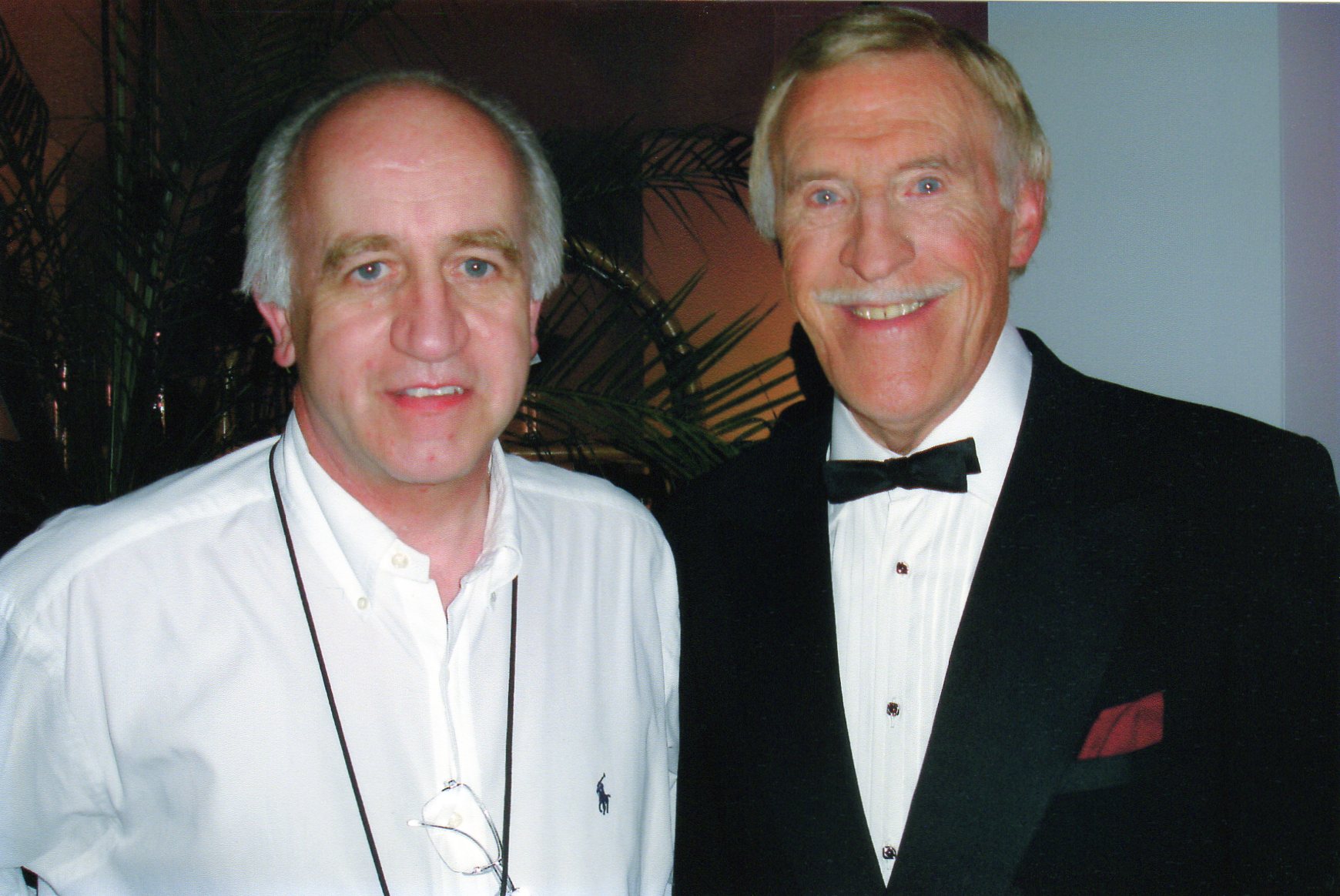 Me with Sir Bruce Forsyth. Directing him for TV.