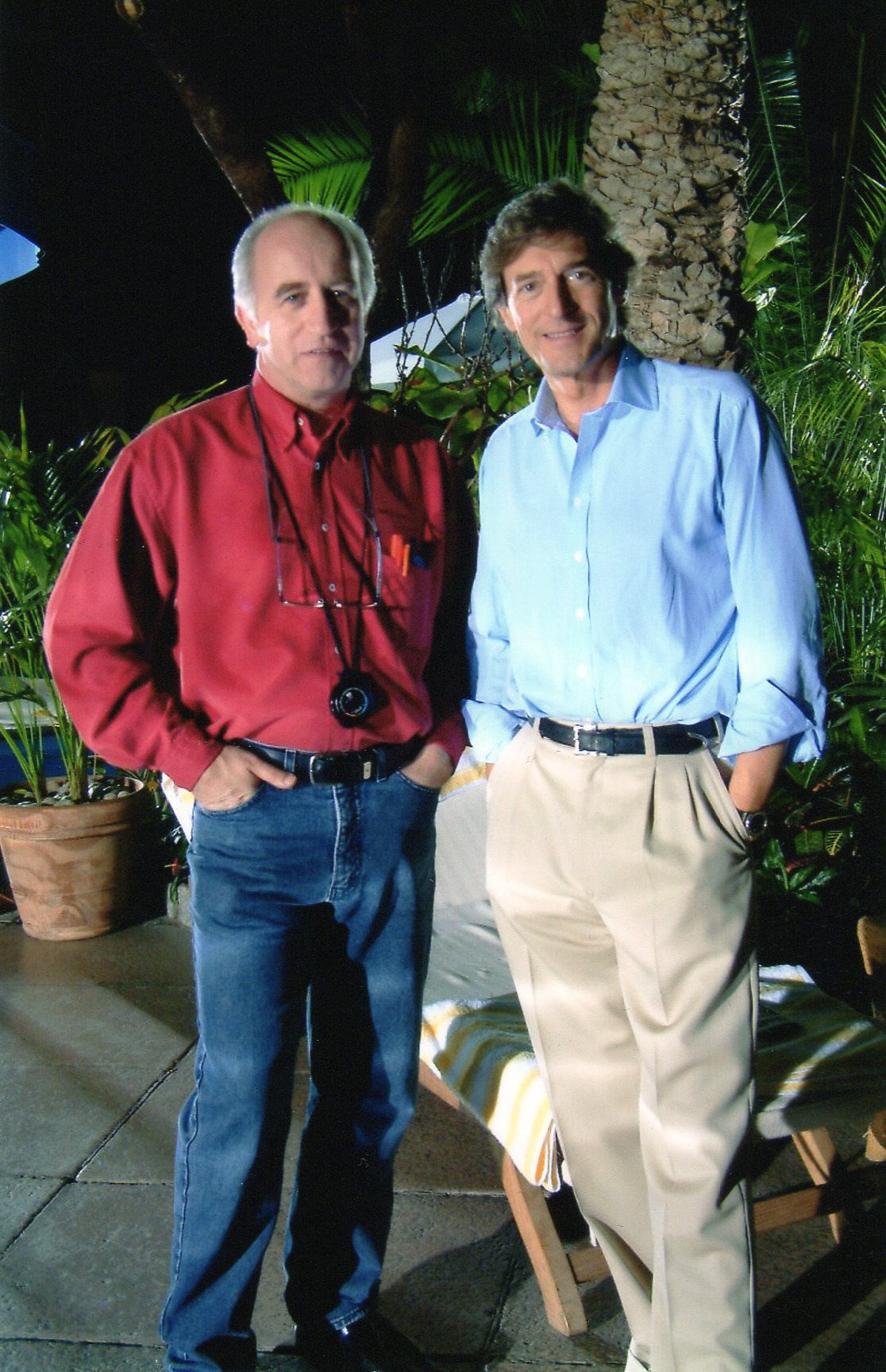 Me with Actor Nigel Havers. Directing him for TV.