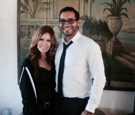 With Tracey E.Bregman on set of 
