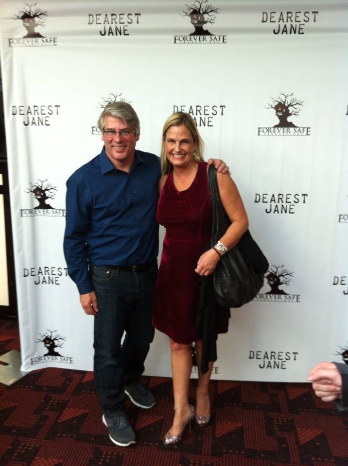 Keith Kelly at the private screening of Dearest Jane, with co-star Janet Sherwood Sussman