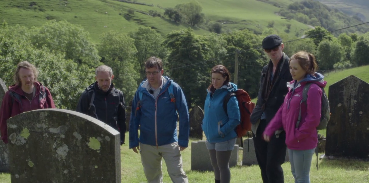 Still of Ned Dennehy, Richard Lumsden, Jeremy Swift and Karl Theobald in Downhill (2014)