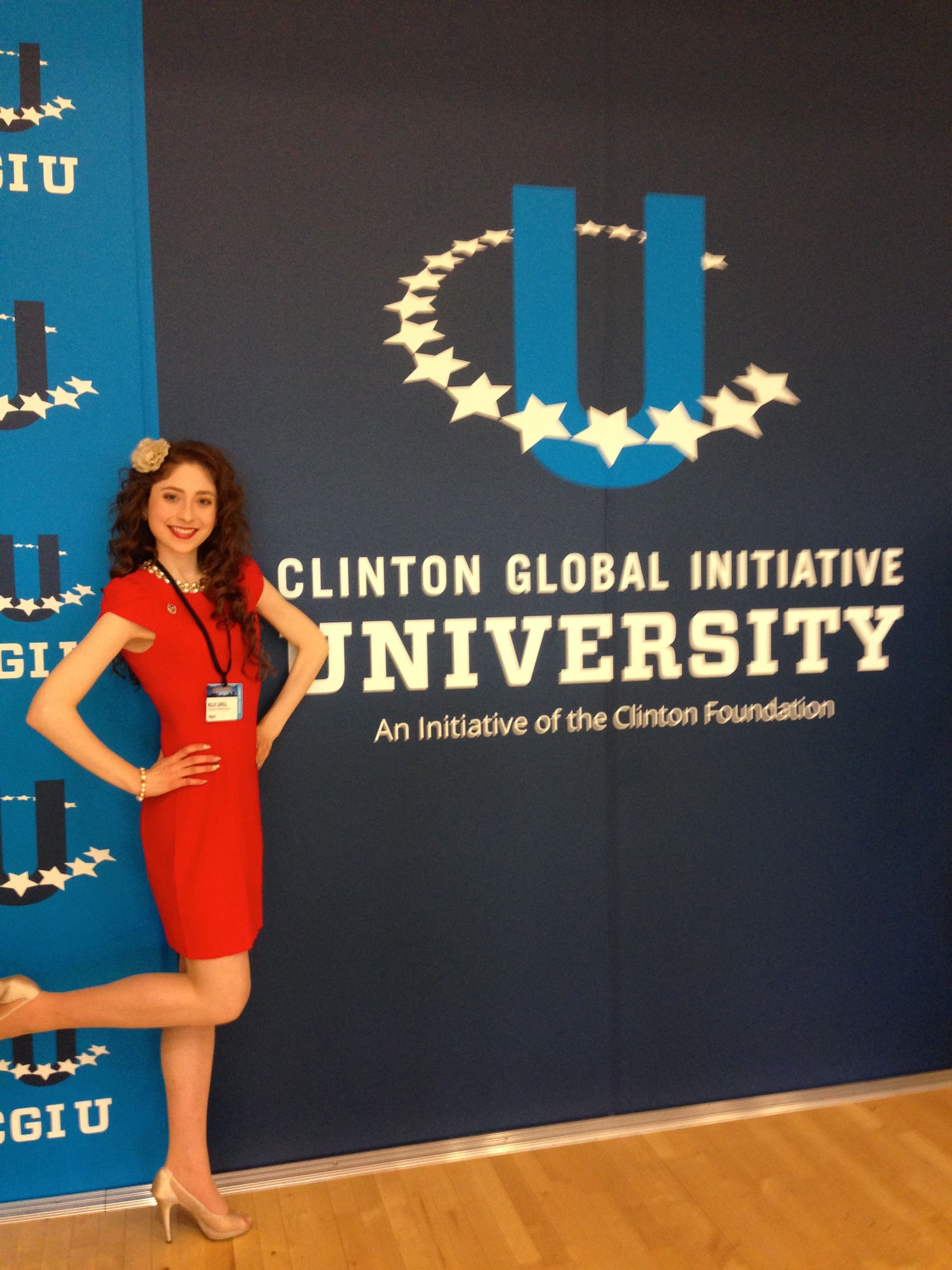 Kelly Lovell at Bill Clinton's CGI U summit