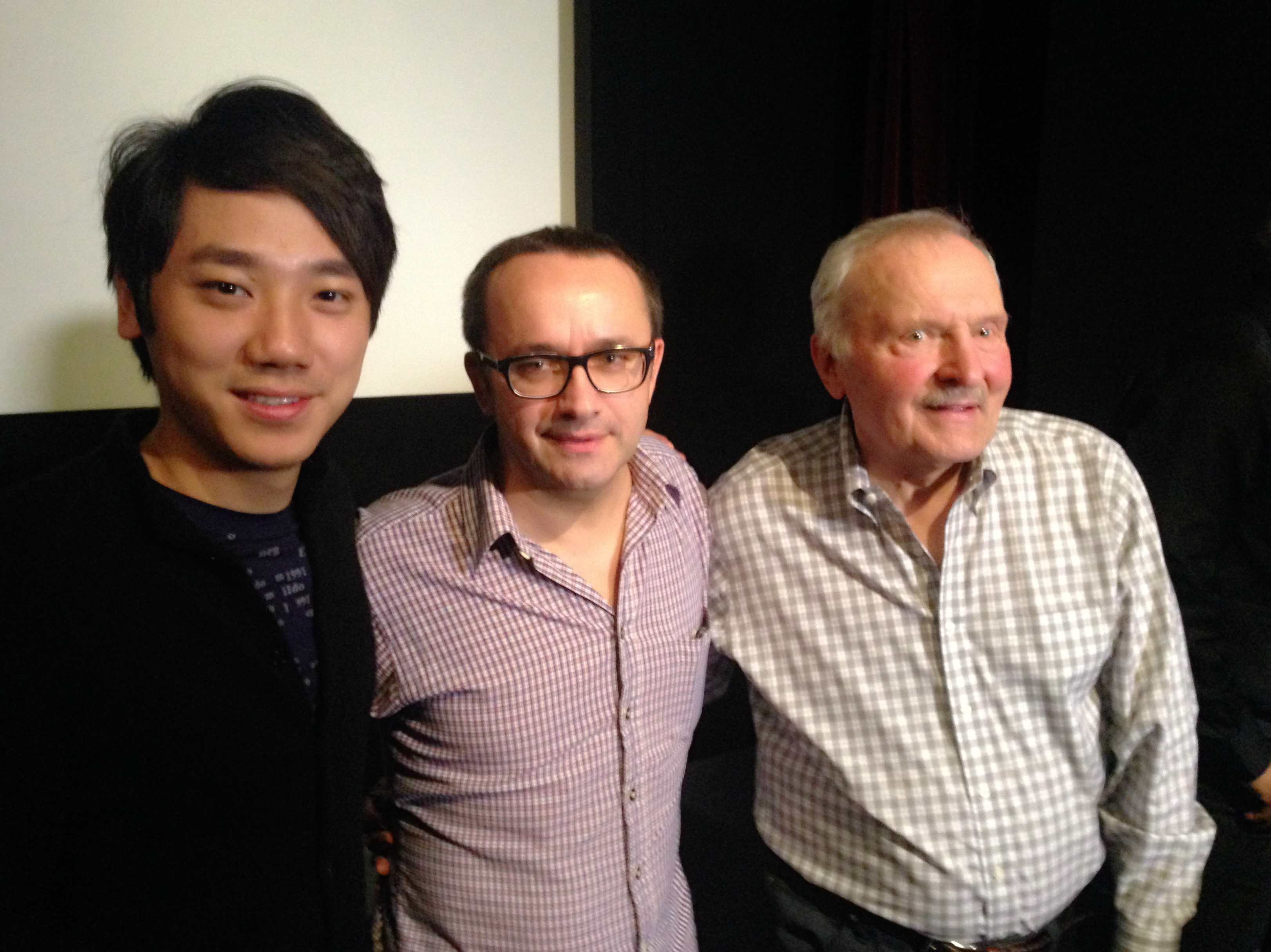 Rui Cui, Andrey Zvyagintsev and Evgeniy Lazarev at event of Leviathan (2014)