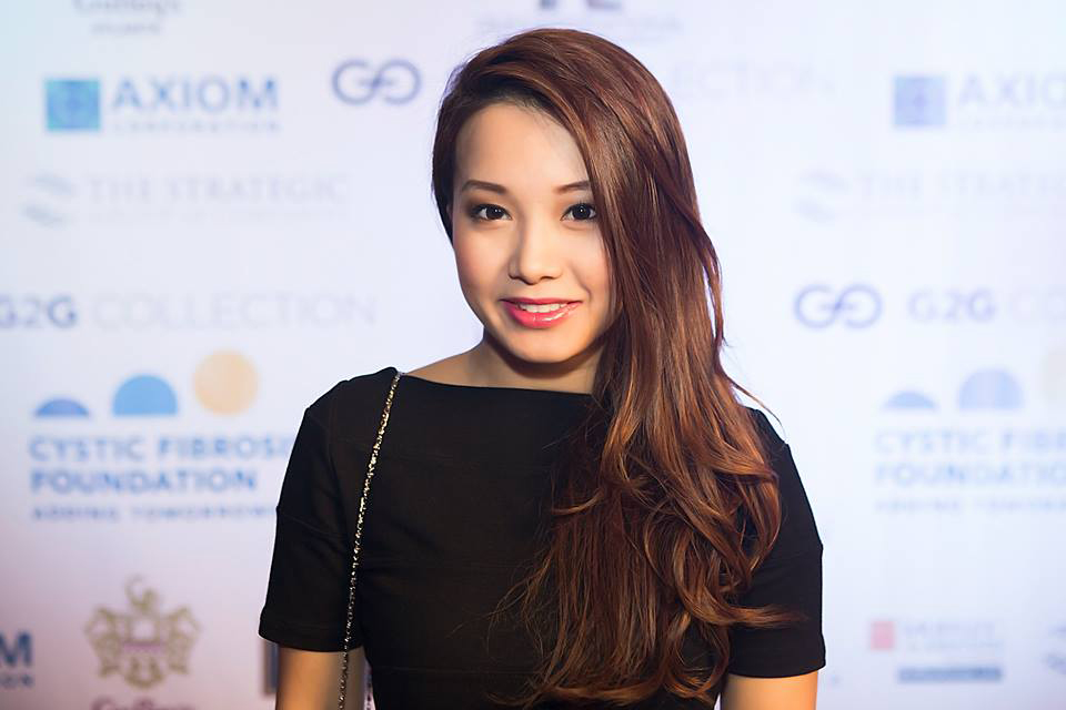 Agnes Mayasari at event benefit for the Cystic Fibrosis Foundation (2014)