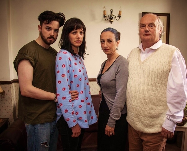 press still of Michael Lieber, Christopher Craig, Loren Peta and Antonia Davies for Rancour a new horror