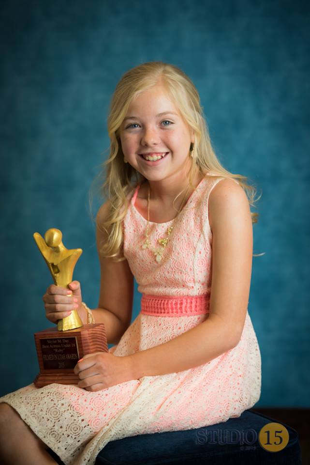 Winner for Best Actress Under 18 at the Filmed In Utah Awards Show.