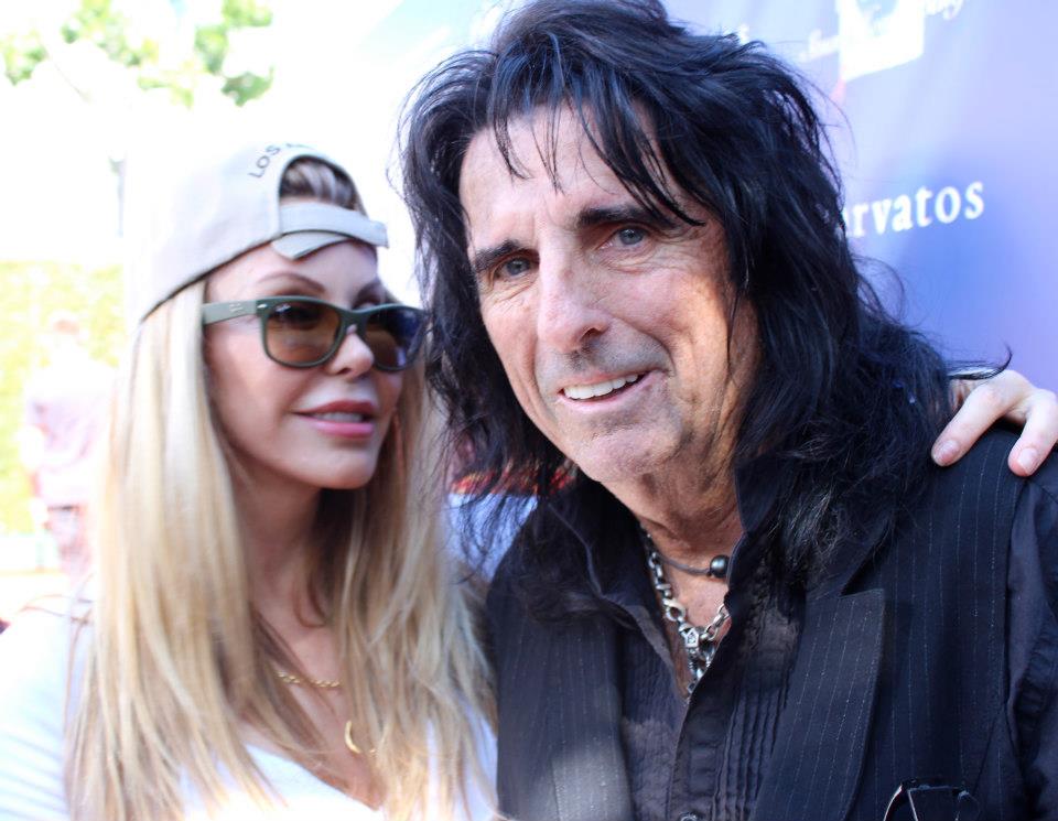 JildyT of Hollywood Hippy Records with Alice Cooper at the 10th Annual John Varvatos 