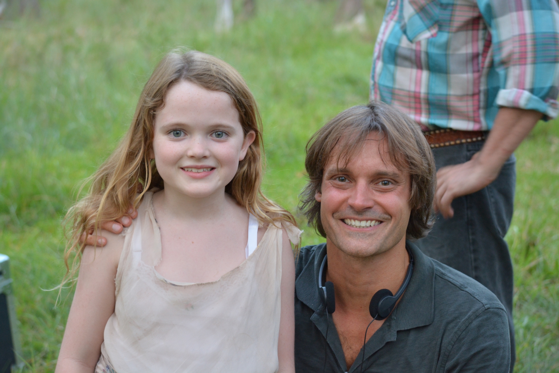 Teagan with Scott Rice, director of 'My Monster'.