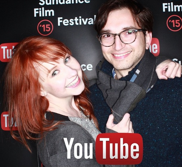 Mary Kate Wiles and Sean Persaud at the 2015 Sundance Film Festival.