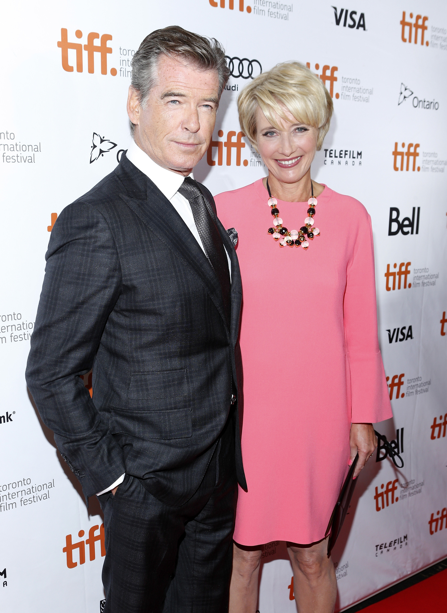 Pierce Brosnan and Emma Thompson at event of Meiles punsas (2013)