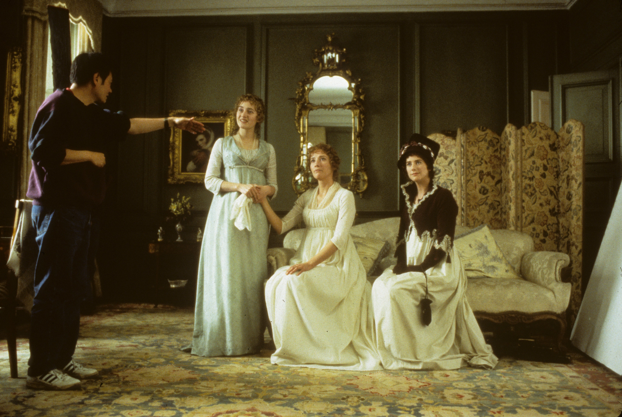 Ang Lee, Emma Thompson and Kate Winslet in Sense and Sensibility (1995)