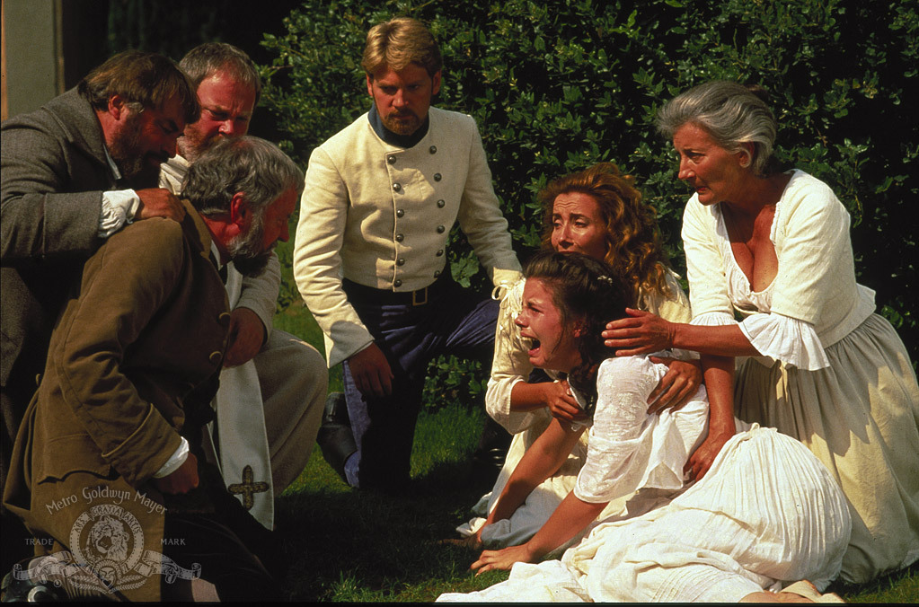 Still of Kenneth Branagh, Kate Beckinsale, Brian Blessed, Emma Thompson, Richard Briers, Phyllida Law and Jimmy Yuill in Much Ado About Nothing (1993)