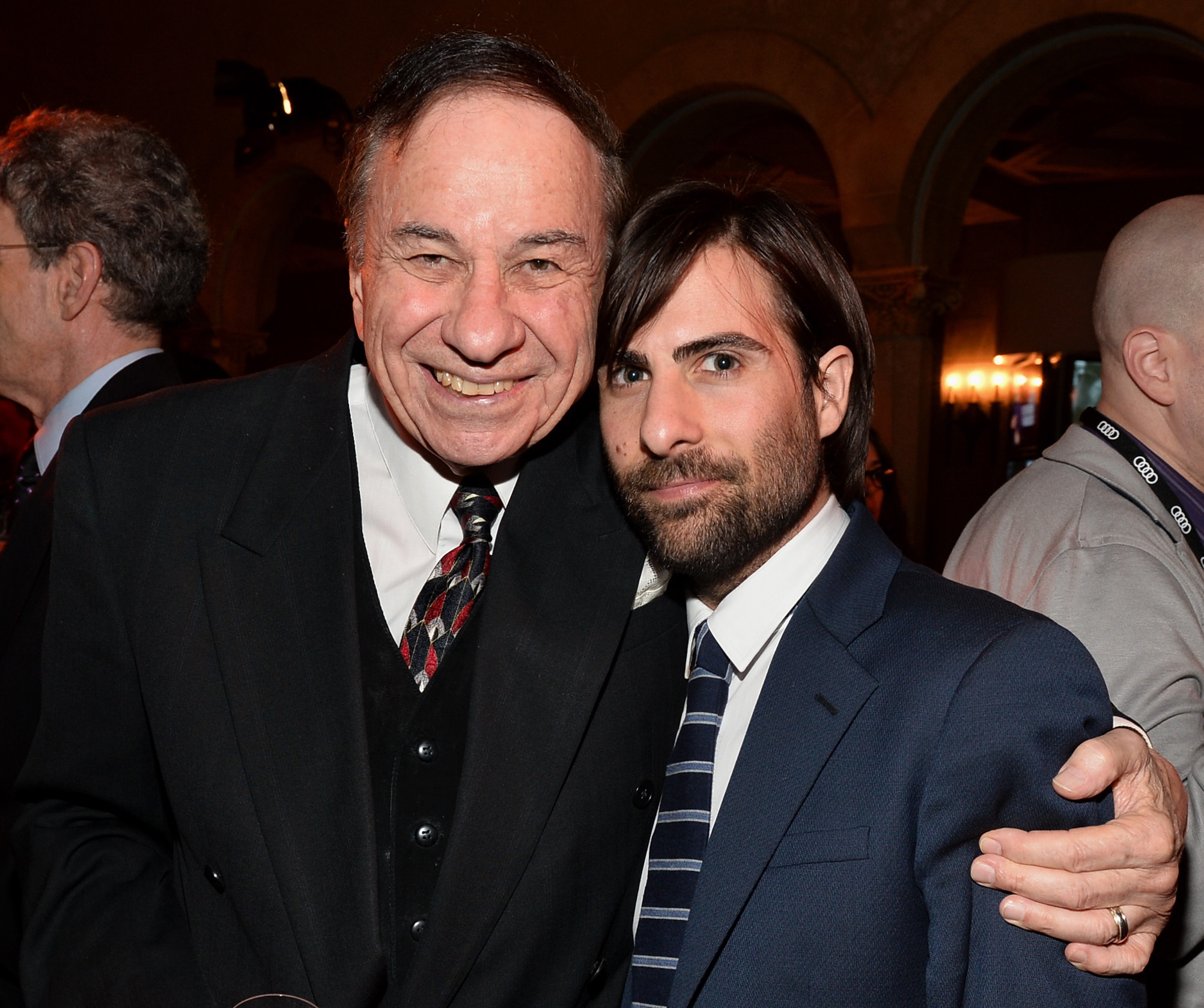 Emma Thompson, Jason Schwartzman and Richard Sherman at event of Isgelbeti pona Benksa (2013)