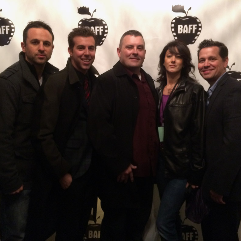 The Big Apple Film Festival (L to R) Sean M. Grady, Josh Adwar, Tom Werther, Maria Bellantoni O'Bryan, Kevin O'Bryan