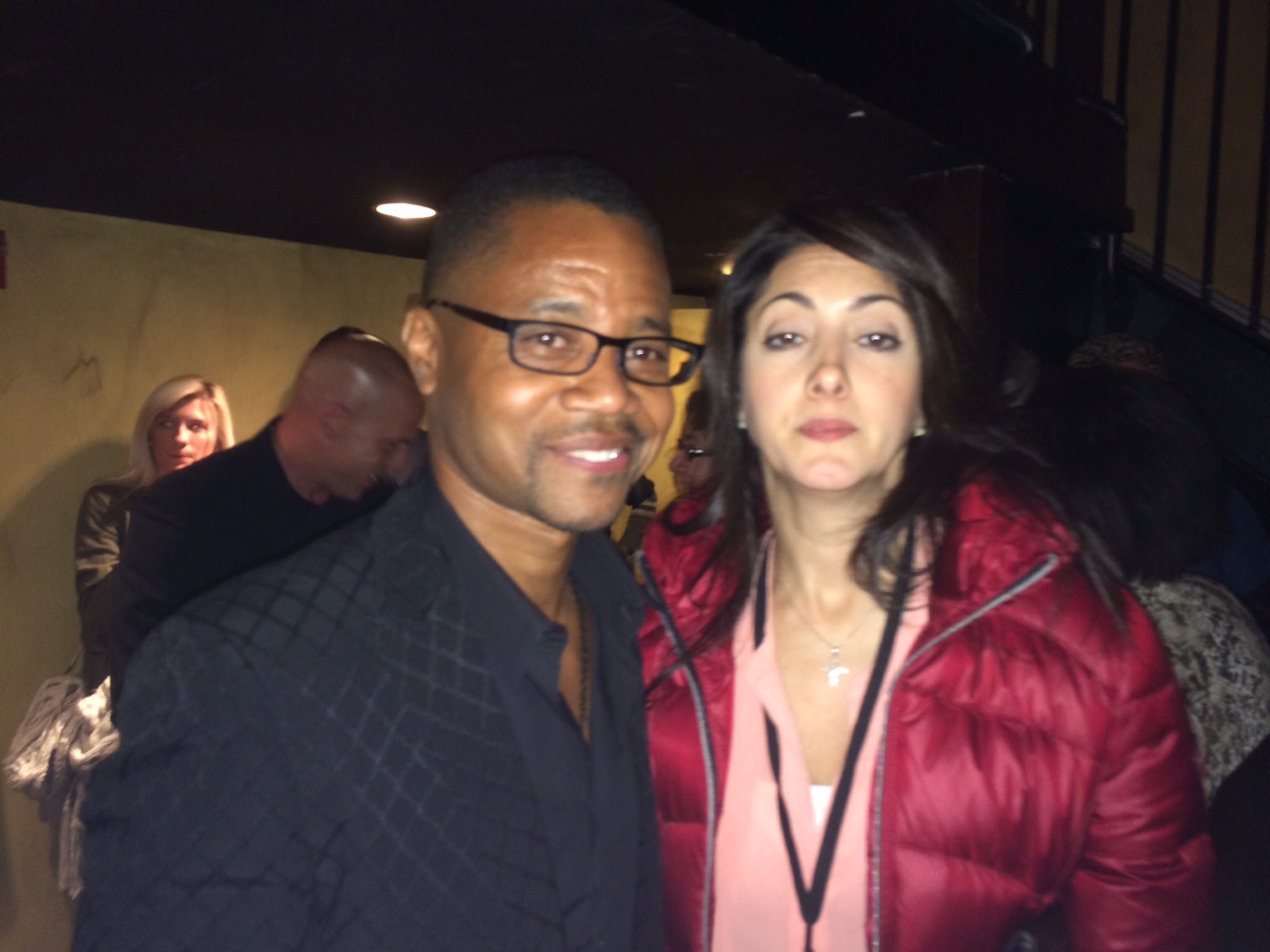 Big Apple Film Festival. Maria Bellantoni O'Bryan with Cuba Gooding Jr.