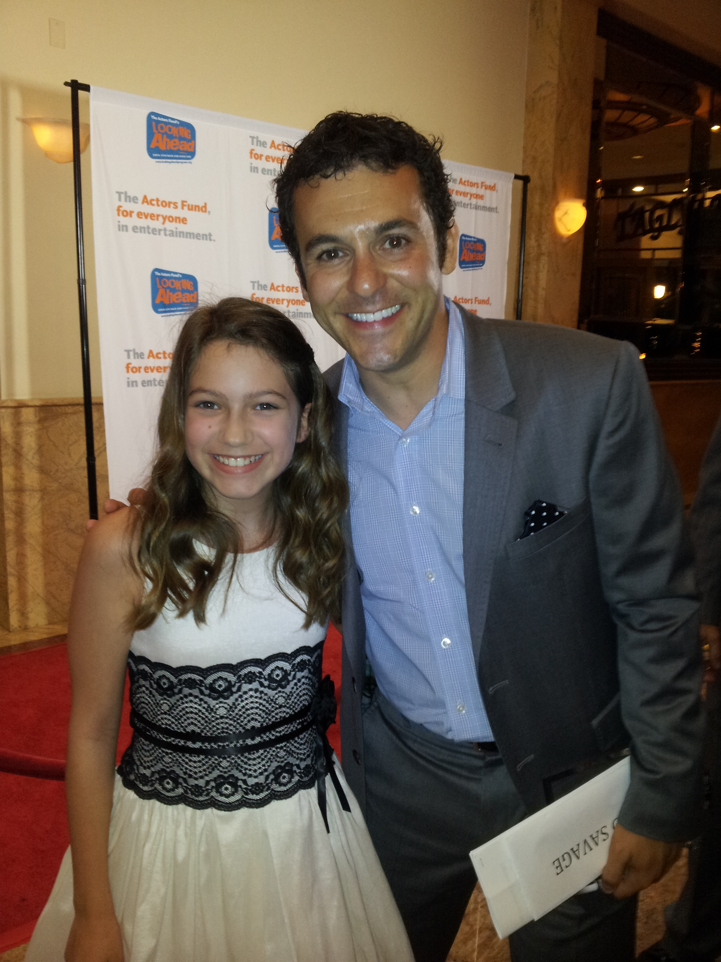 Keely Aloña at the Looking Ahead Gala with Fred Savage