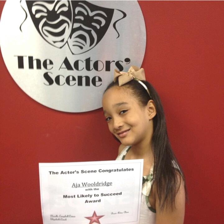 The Actor's Scene award for Most Likely to Succeed goes to Aja Wooldridge