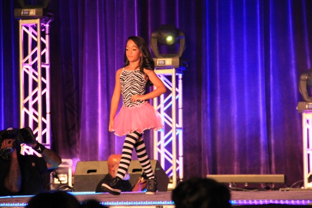 Aja on the runway for Bronner Brothers event in Atlanta. Aja is one of their BB Babies