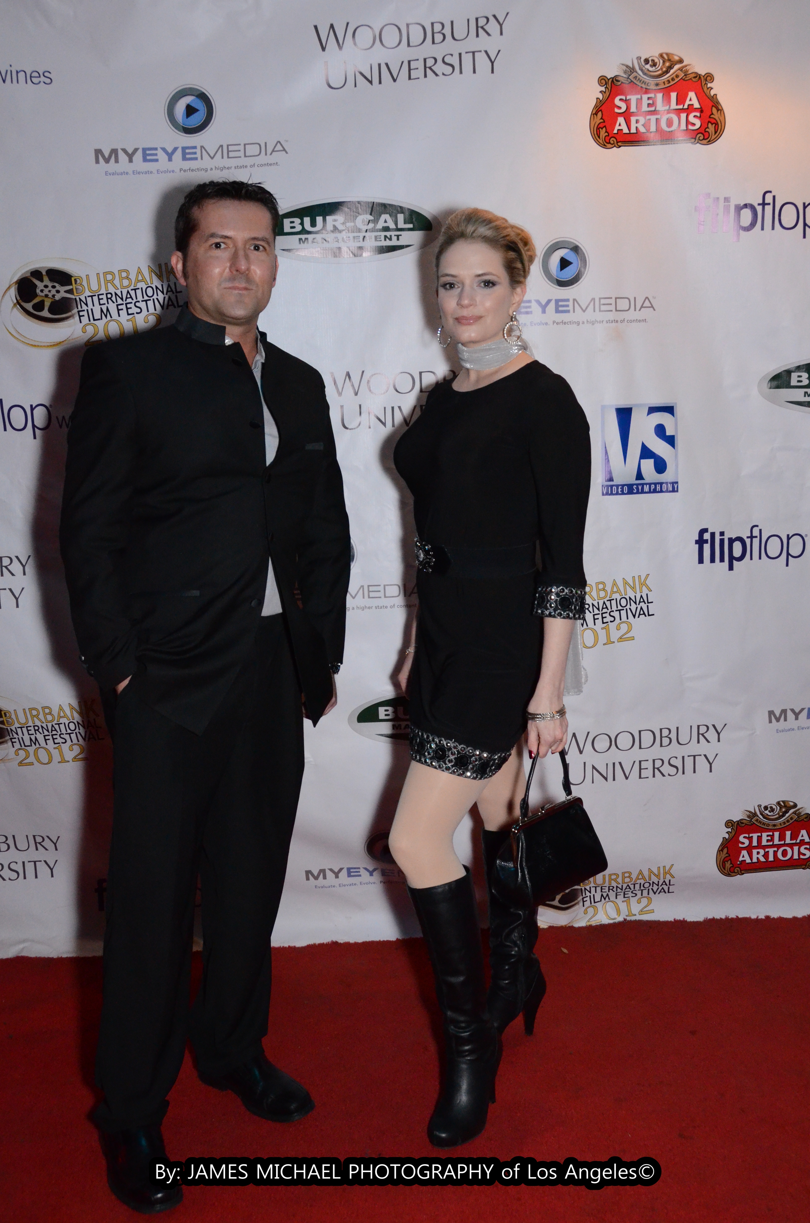 James Kerwin and Kipleigh Brown at Burbank International Film Festival fundraiser 2013