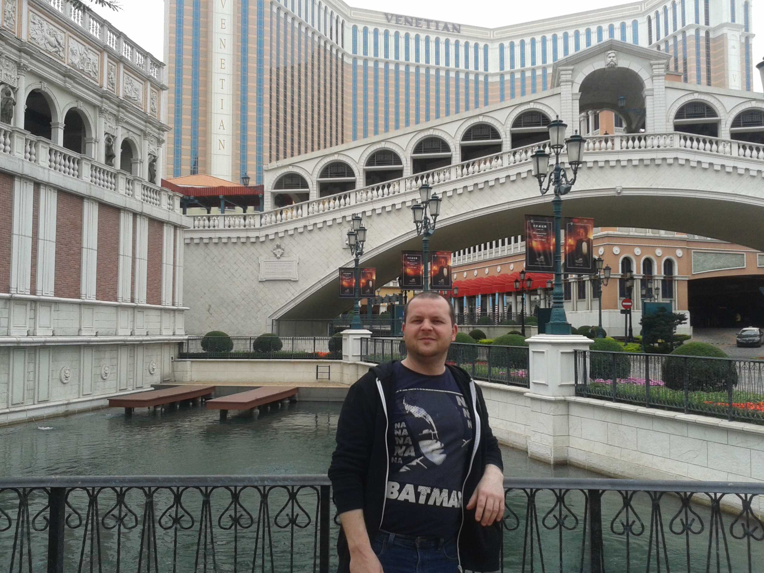 At the Venetian in Macau. Already gaining that lazy holiday fat and only been here 5 days