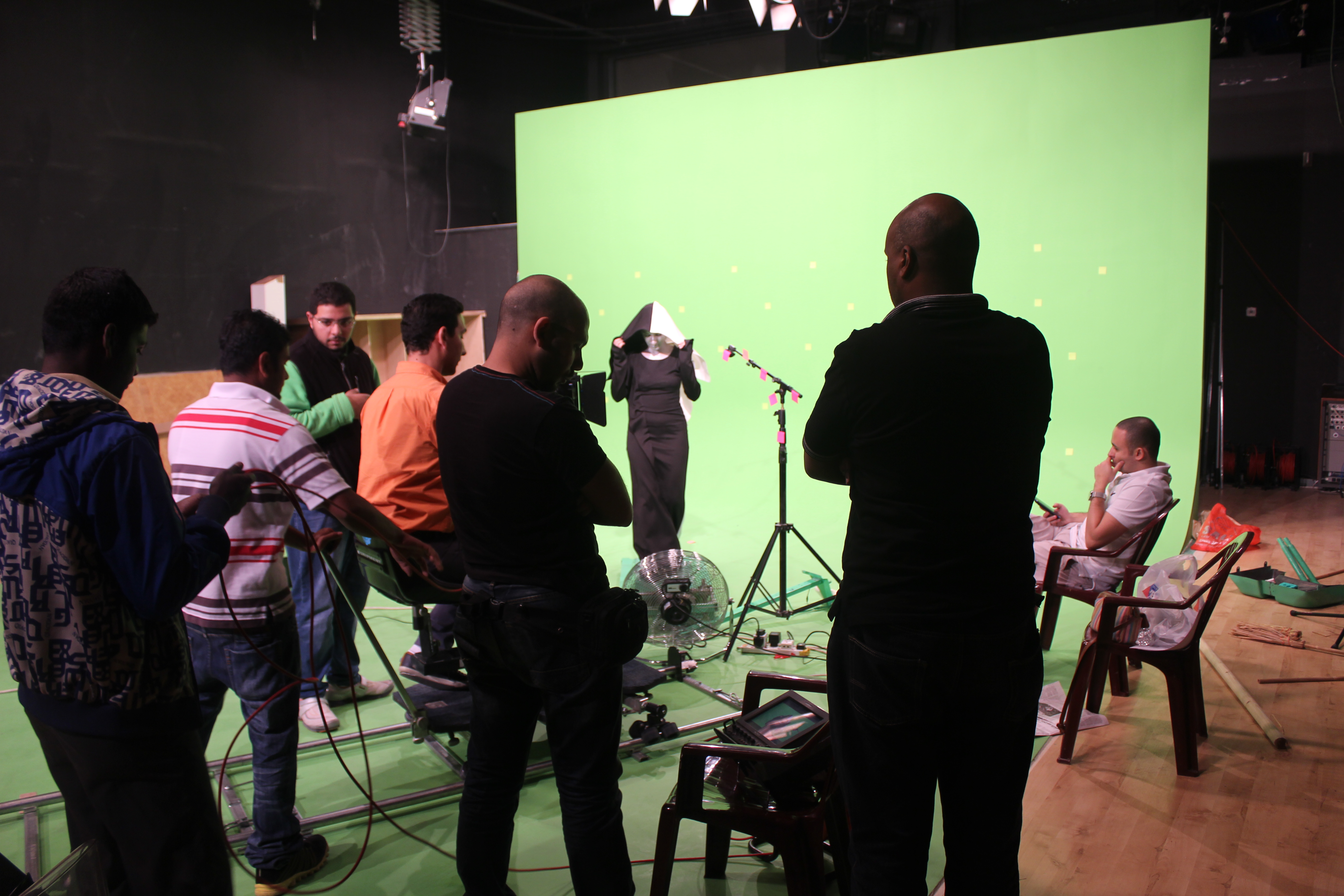 USTUDIO. Ema Shah Filming Masheenee Alcketiara. Kuwait 2013