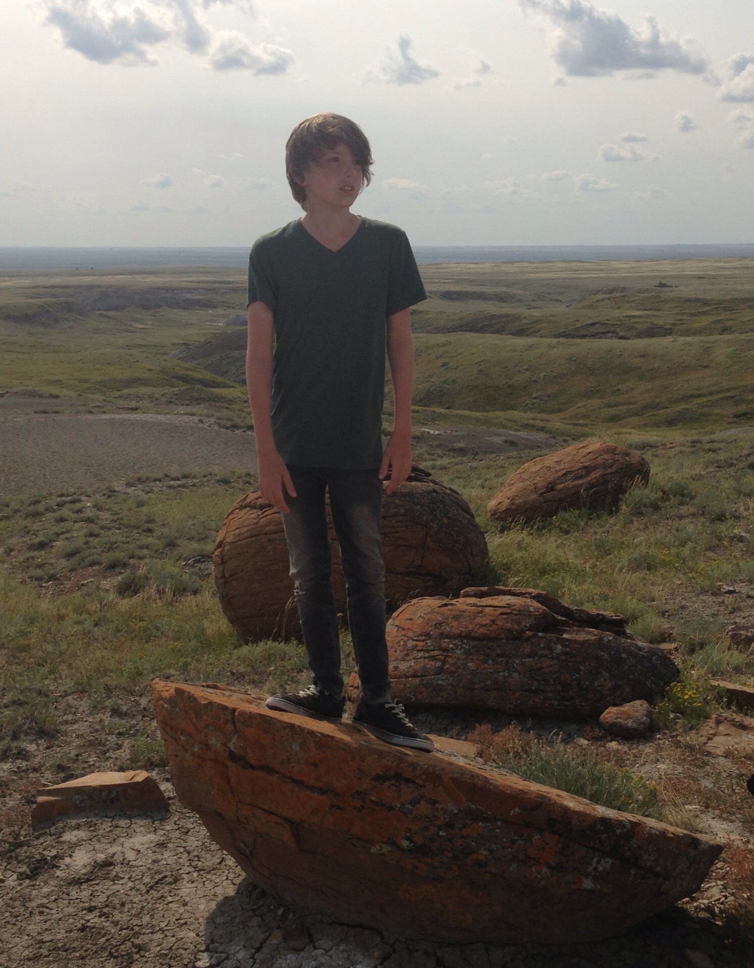 Filming Prairie Dog, Red Rock Canyon, alberta