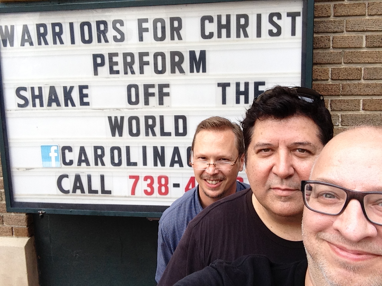 Stephen Donnelly, Chuck Williams and Michael Litty in Lumberton, NC on 9/27/15