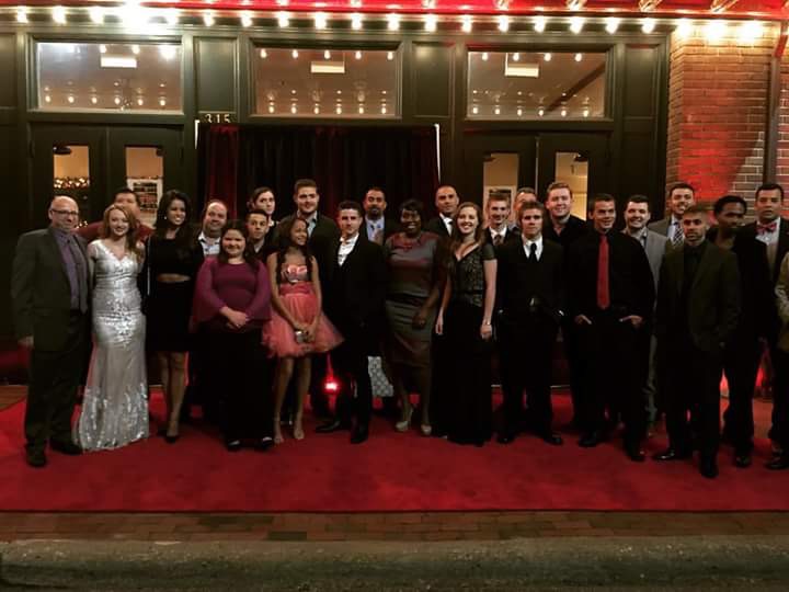 Cast and crew at the Premiere of Shake Off the World in Lumberton, NC on 11/13/15