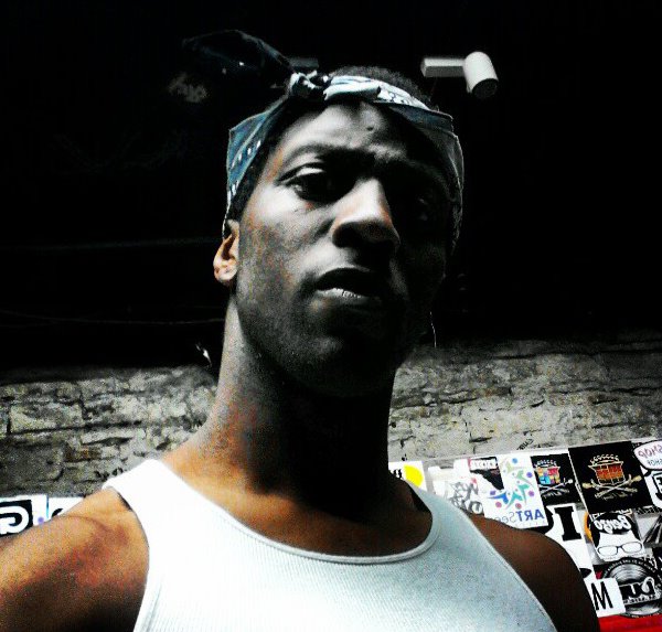 Aaron D. Alexander channeling his best Thug while on set of Blue Goggles Films De-Pixelated: Max Payne 3 (short).