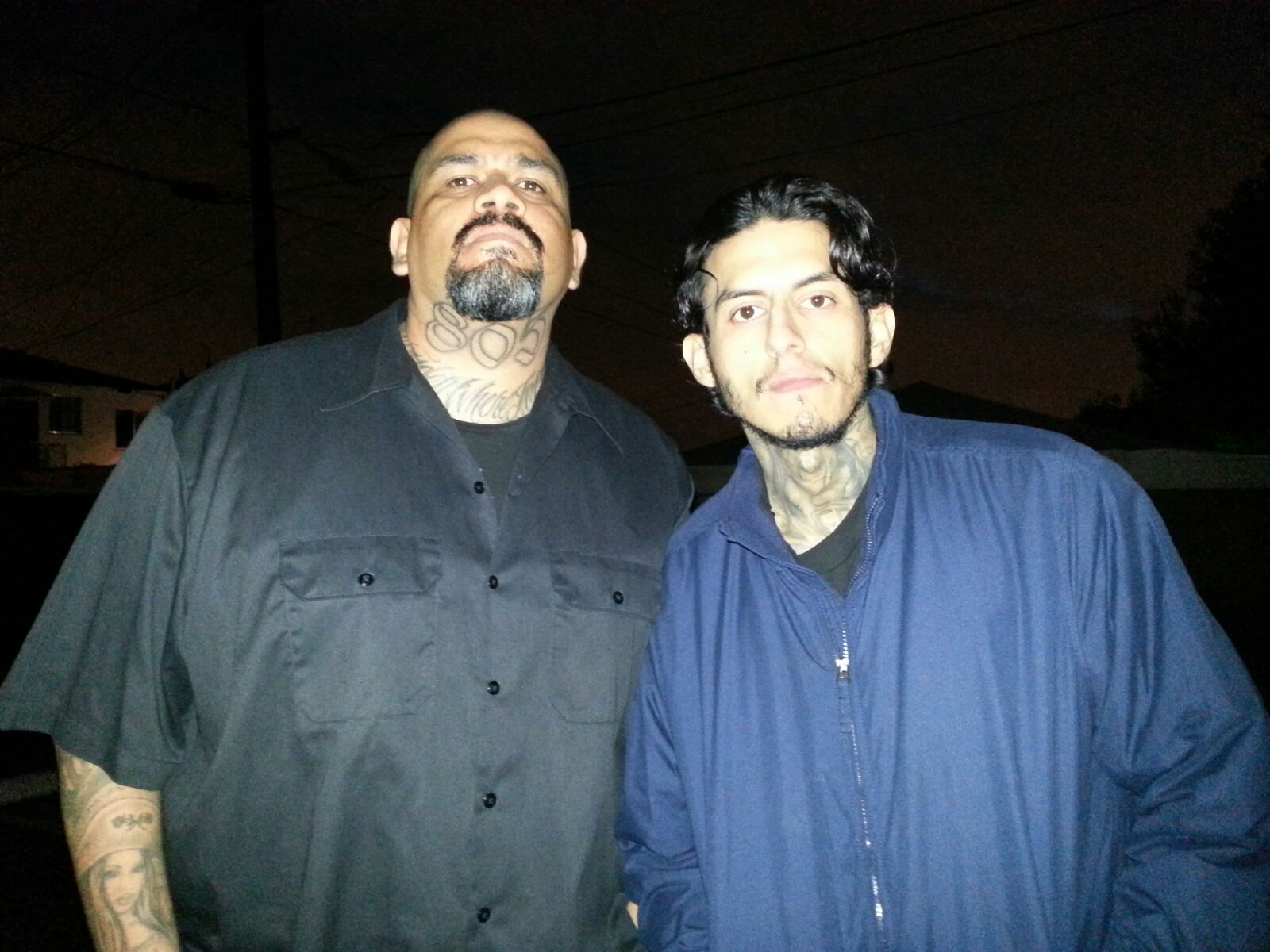 with Richard Cabral on set
