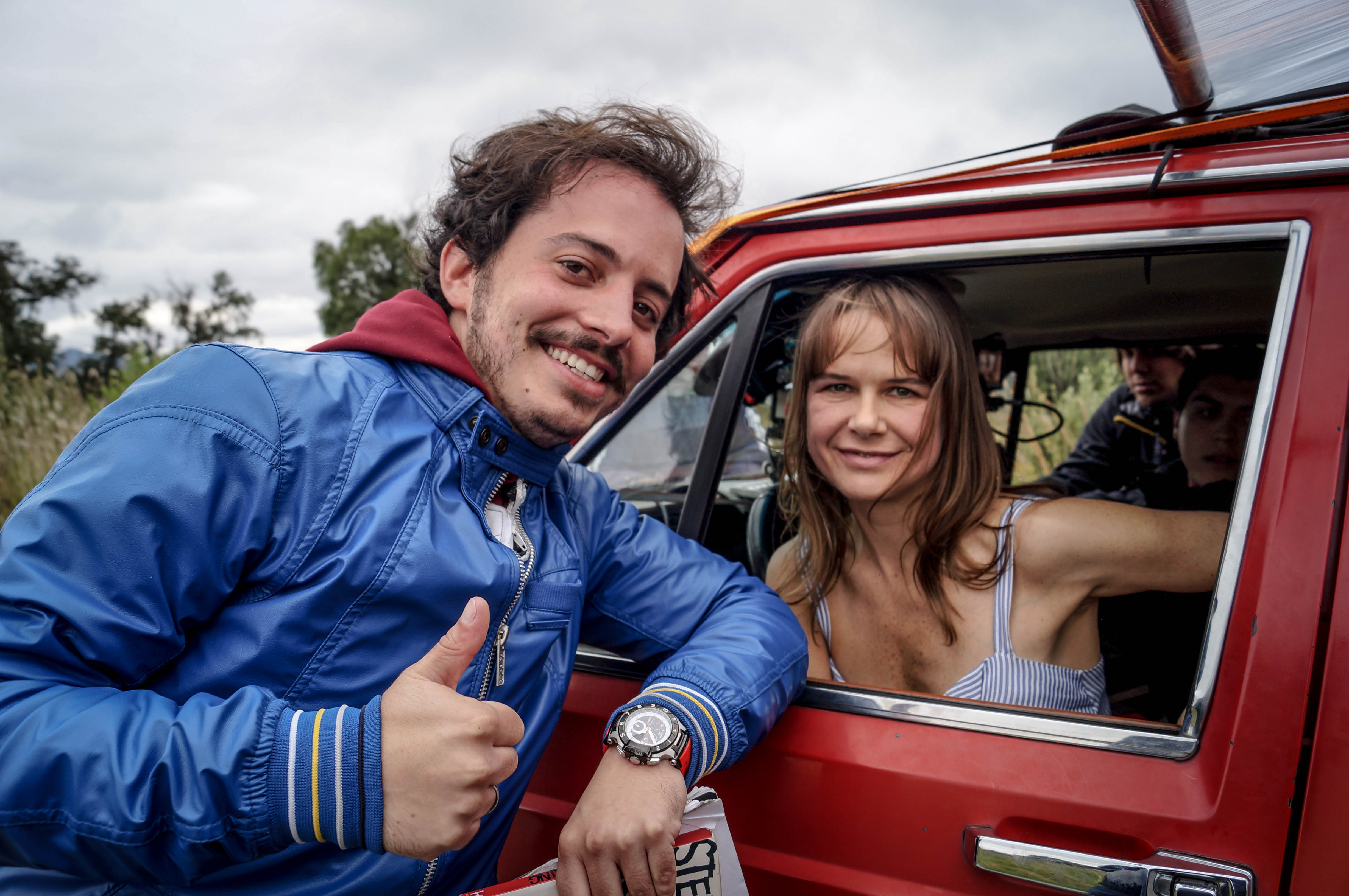 Director Isaac Ezban on the set of his first feature film THE INCIDENT (October 2013)