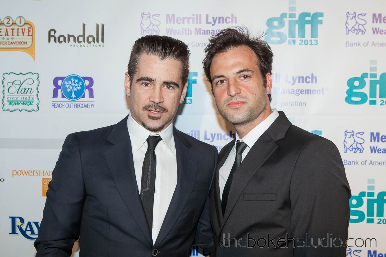 Kresh Novakovic and Colin Farrell at the Gasparilla International Film Festival