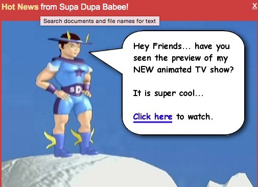 Adventures of Supa Dupa Babee Cartoon Animatic www.suapdupababee.com