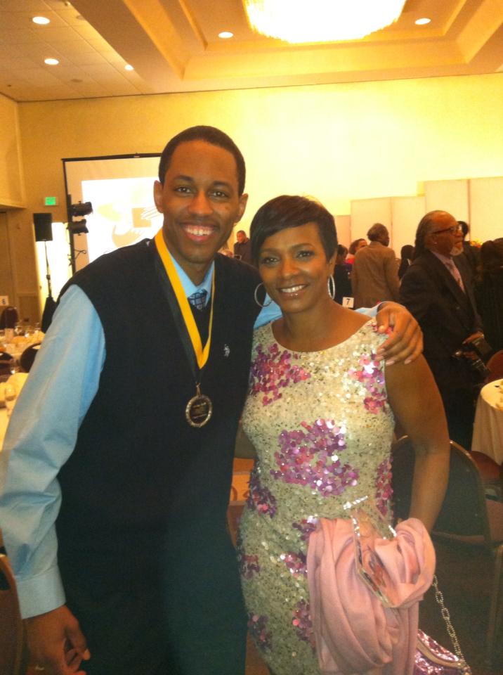 Jesse Mitchell and Vanessa Bell Calloway at the Giving Back Corporation's Celebrity Toast/Roast