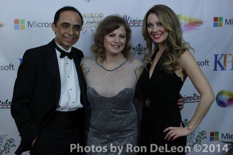 2014 San Diego Film Awards with Film Consortium Founder Jodi Cilley and actor Rudy Quintanilla