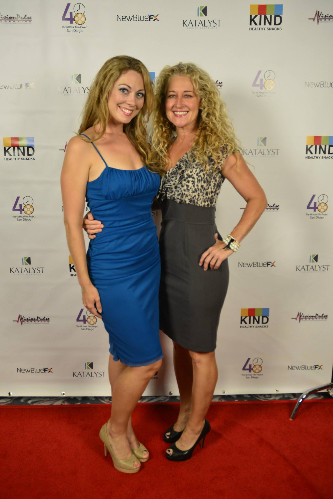 Laura and her friend Kristine at the San Diego 48 Hour Film Festival screenings