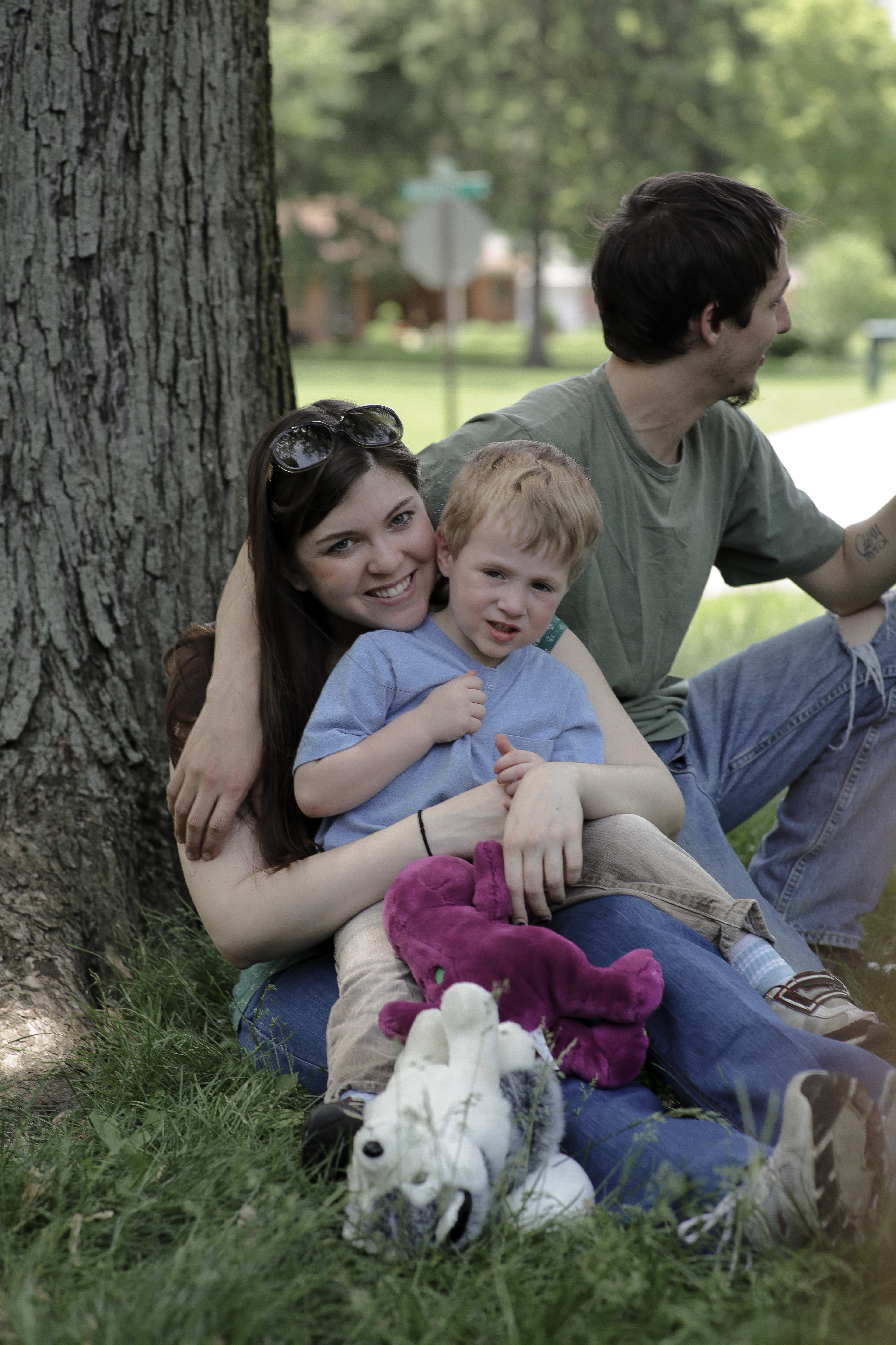 Casey and Gavin with their son, Jack.