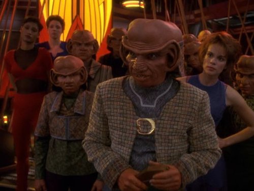 Still of Jason Marsden, Emilio Borelli, Chase Masterson, Max Grodénchik and David B. Levinson in Star Trek: Deep Space Nine (1993)