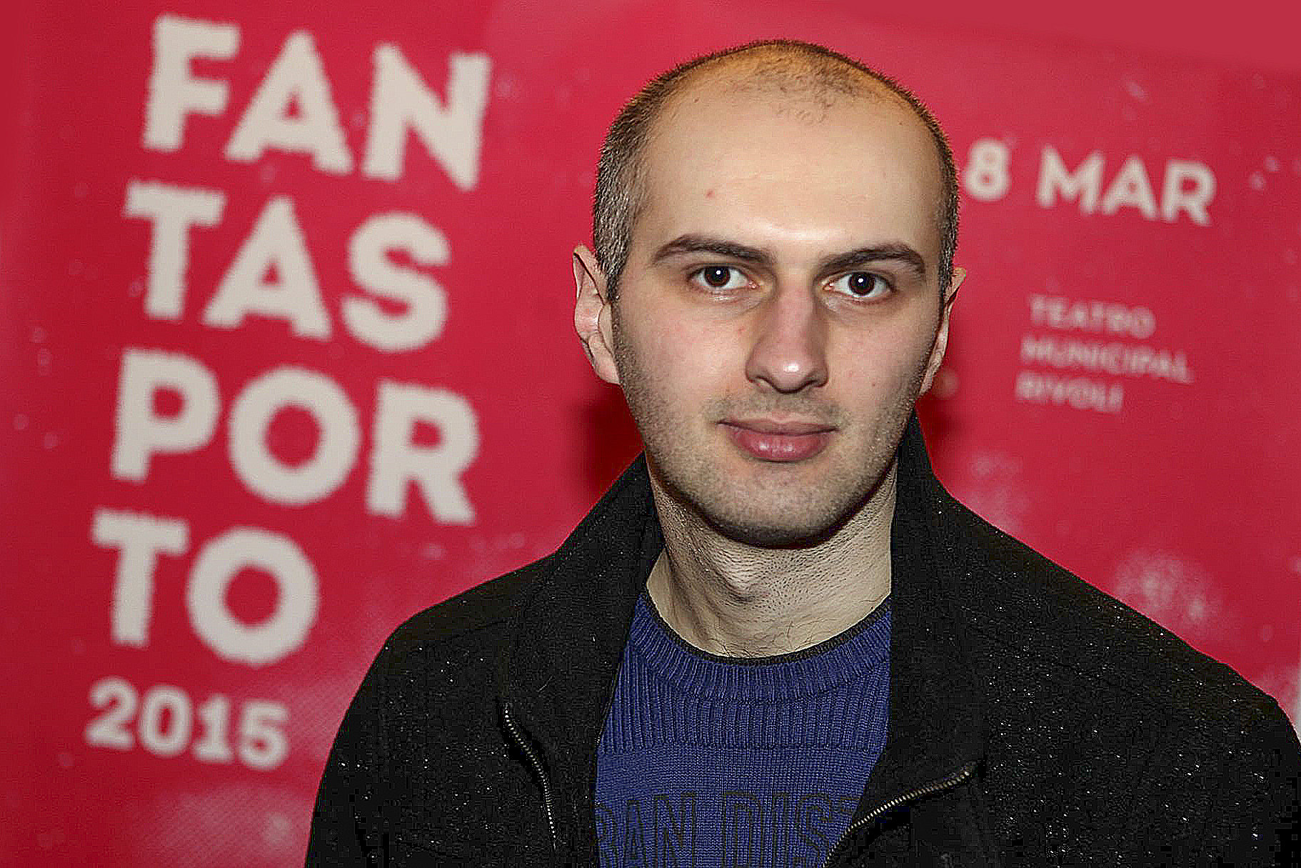 Adrian Tofei at the world premiere of Be My Cat: A Film for Anne at 2015 Fantasporto International Film Festival in Portugal