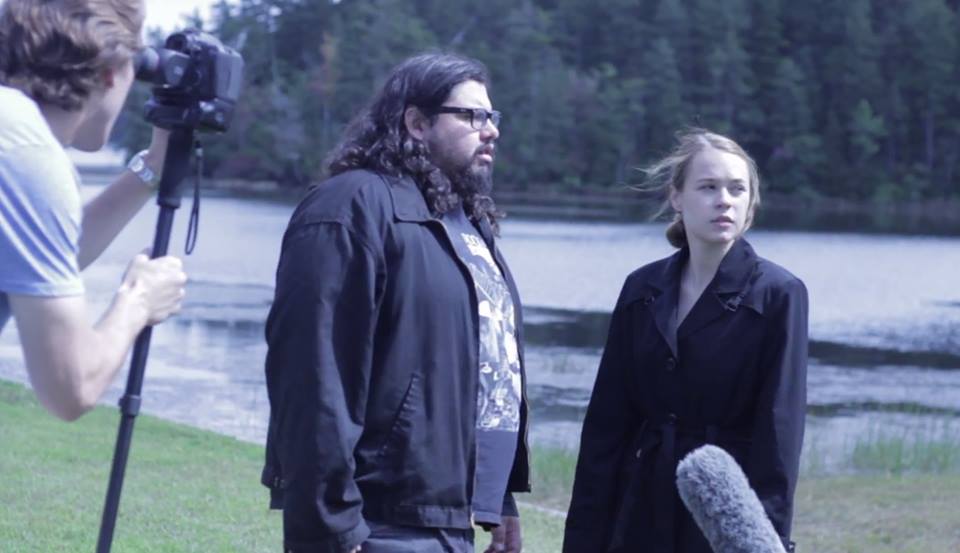 Still of Bobby McGruther and Melissa Bannon in The Slender Man (2015)