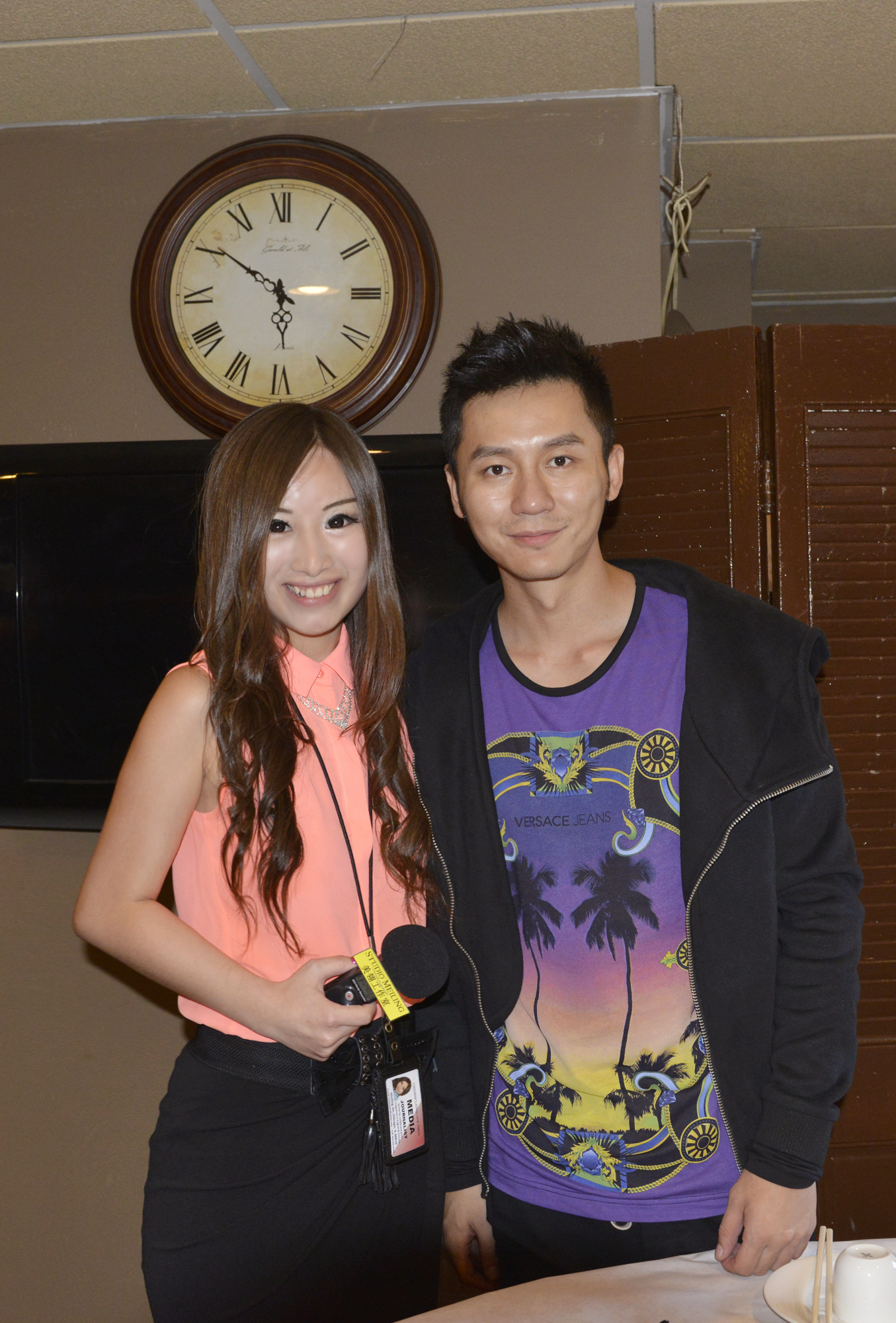 Chinese Actor Jerry Lee during interview with Meiling Jin