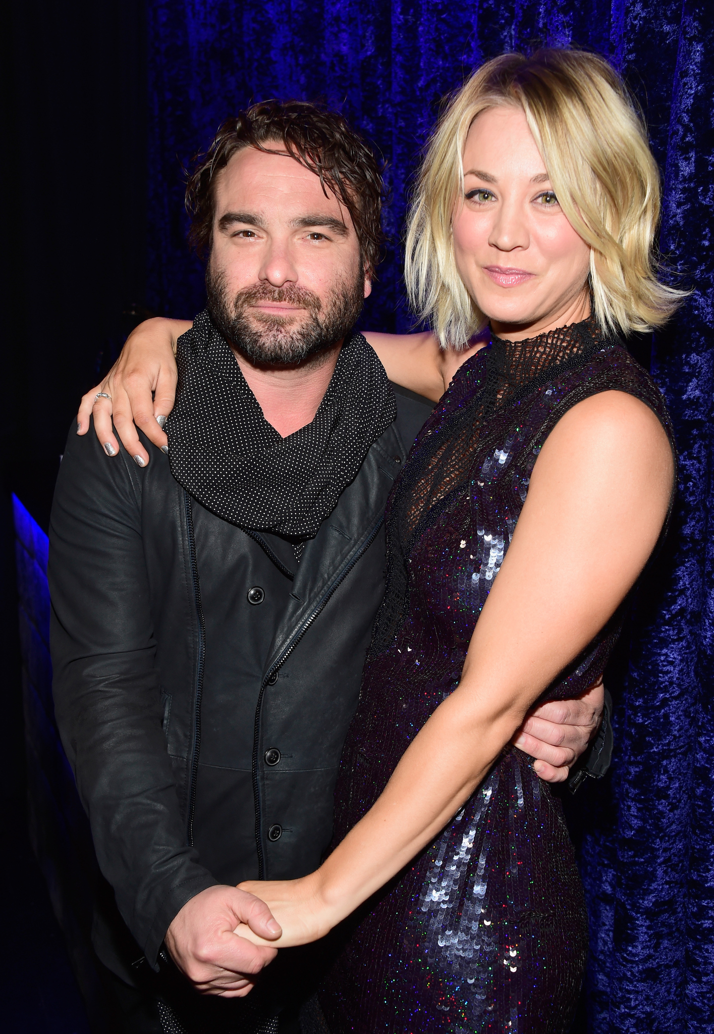 Kaley Cuoco and Johnny Galecki