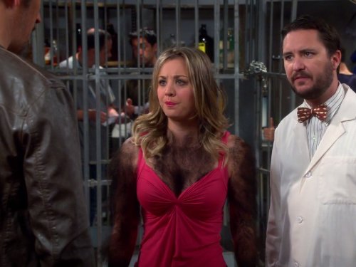 Still of Wil Wheaton and Kaley Cuoco in Didziojo sprogimo teorija (2007)