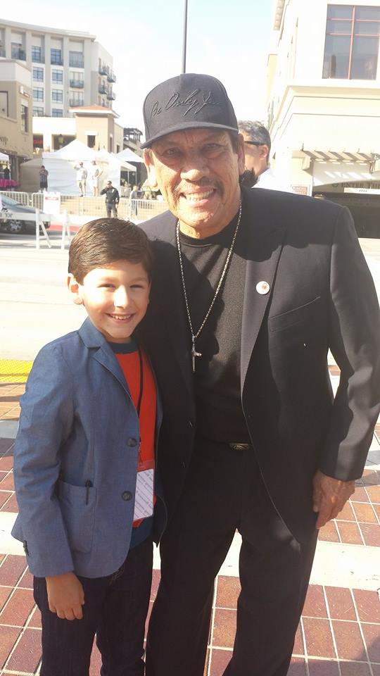 Jorge Vega with Danny Trejo at the 2014 ALMA Awards in Los Angeles