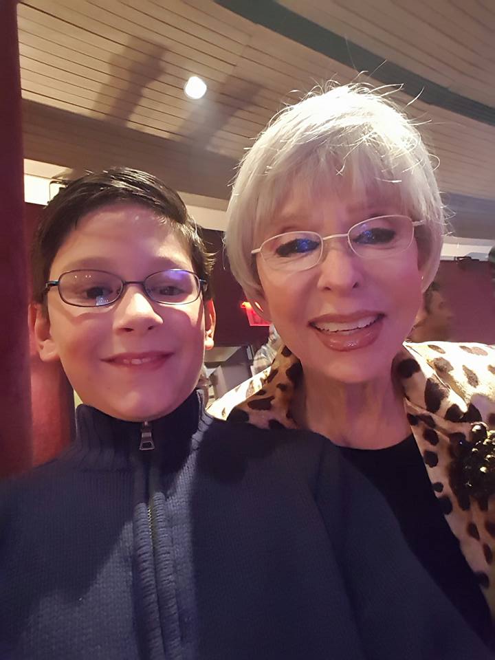 Selfie with Rita Moreno at the premier of Broadway's show 