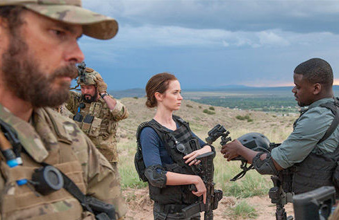 on set of Sicario