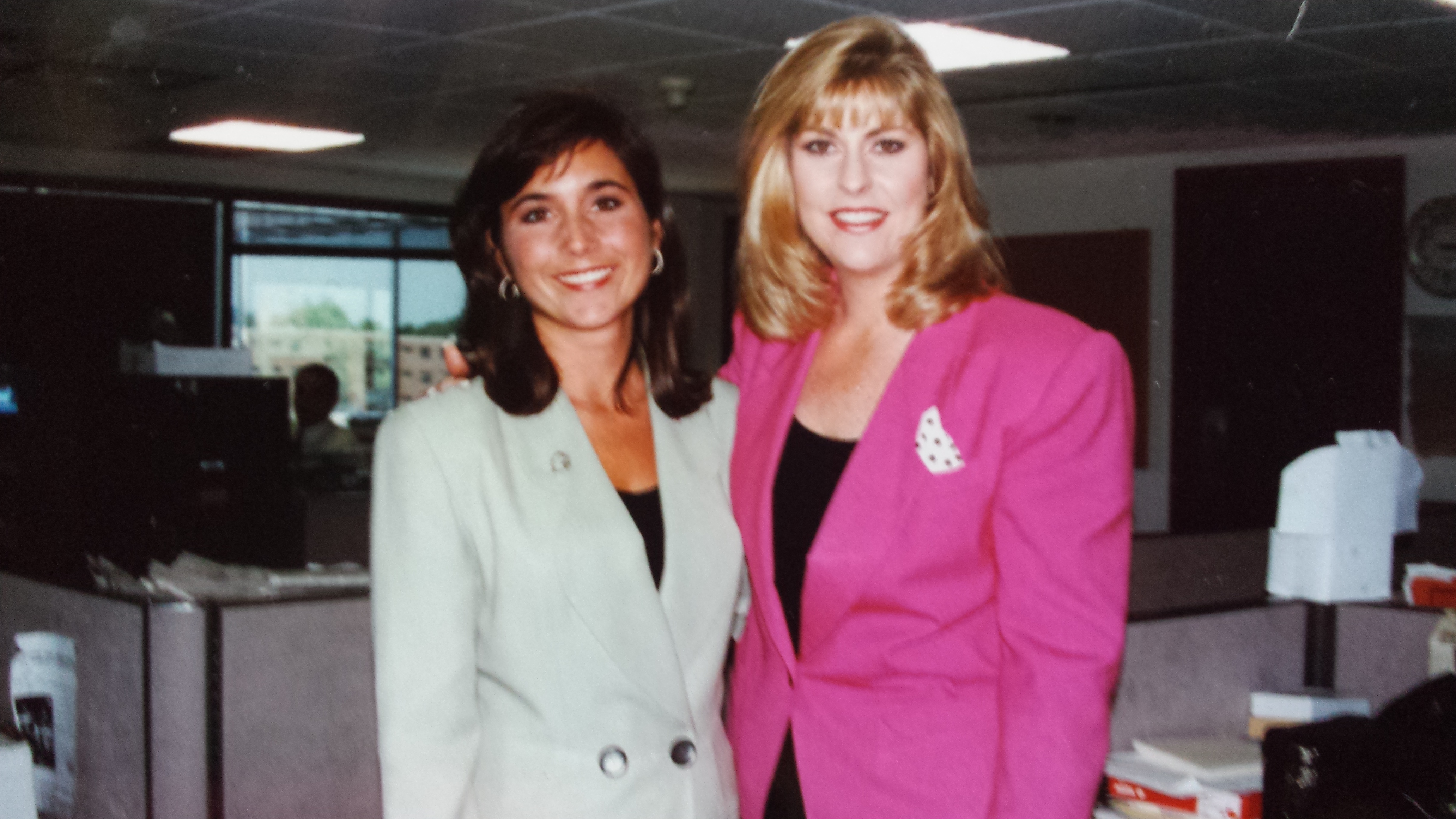 Heather McKinley (then Wiggins) and Sue Herrera/CNBC(1994)