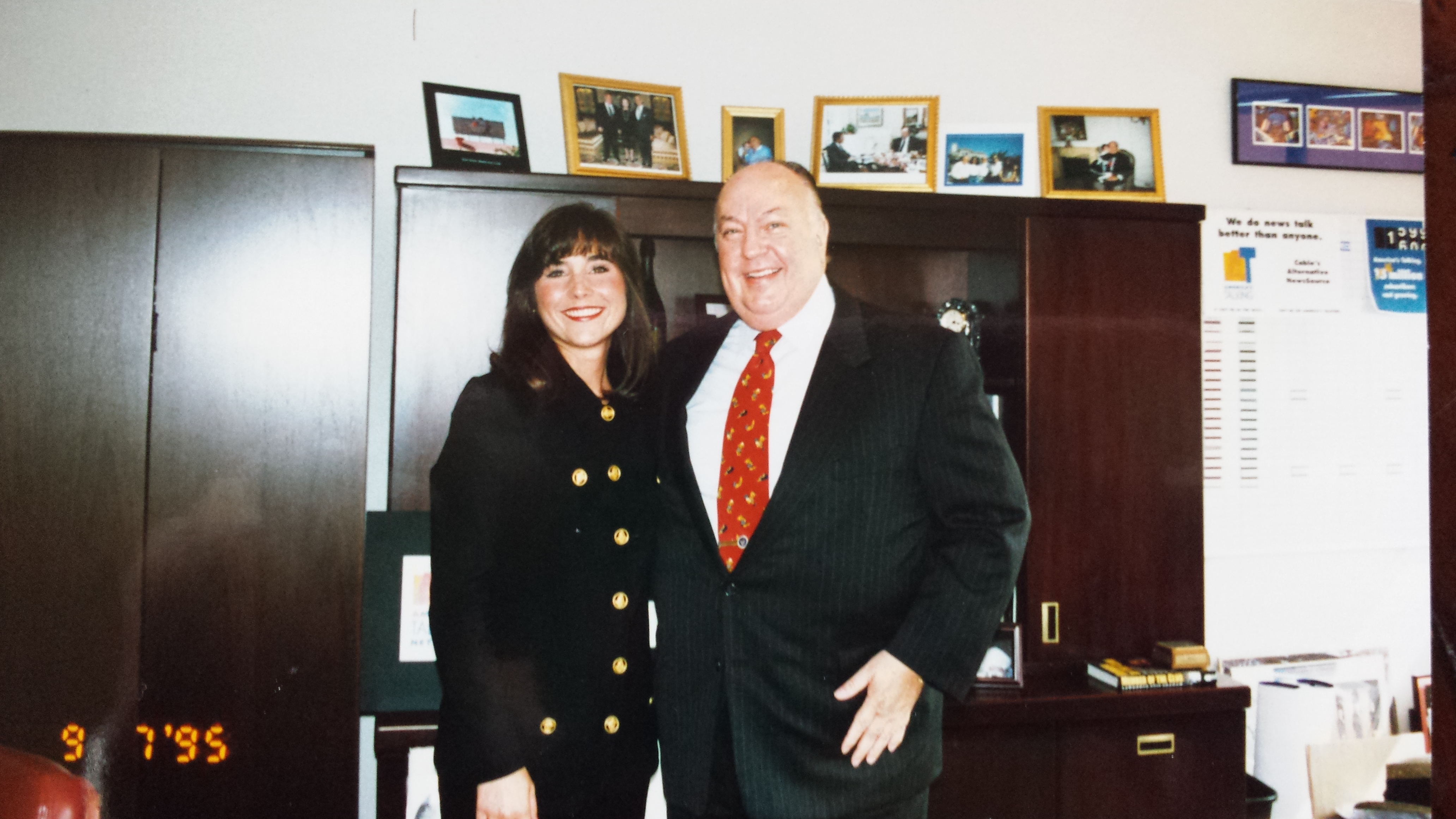 Roger Ailes wishes Heather well as she departs CNBC for her first on-air job (1995)